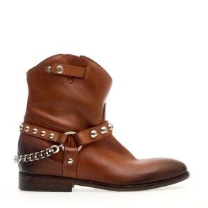 Strategia Texan Leather Cork Washed Studs - NWT
